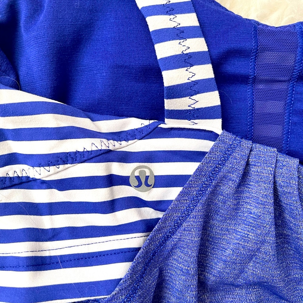 Lululemon blue tank EUC size 4